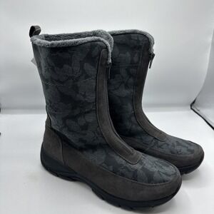 Lands' End Gray and Black Winter Boots